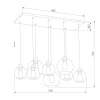 Подвесная люстра TK Lighting 4113 Cubus Graphite Подвесная люстра TK Lighting 4113 Cubus Graphite