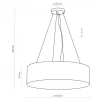 Подвесной светильник TK Lighting 1038 Rondo Granatowe