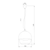 Подвесной светильник TK Lighting 3344 Boulette Graphite