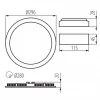 Потолочный светодиодный светильник Kanlux Rounda 28936