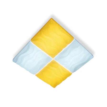 Потолочный светодиодный светильник Ambrella light Orbital Parrus FP2381 WH 128W D500*500