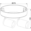 Накладной светильник Deko-Light Librae Round II 348173