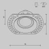 Встраиваемый светильник Maytoni Technical Dot DL042-01-RD-W