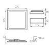 Встраиваемый светодиодный светильник Kanlux KATRO V2LED 18W-NW-SN 27215