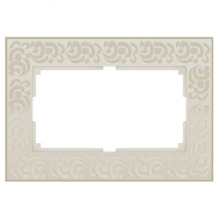 Рамка Werkel Flock для двойной розетки слоновая кость WL05-Frame-01-DBL-ivory 4690389073175