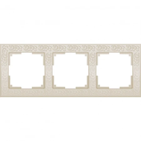 Рамка Werkel Flock на 3 поста слоновая кость WL05-Frame-03-ivory 4690389046926