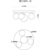 Потолочная люстра MyFar Cross MR1980-4C