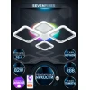 Потолочная светодиодная люстра Seven Fires Karoli SF7105/5C-WT-RGB Потолочная светодиодная люстра Seven Fires Karoli SF7105/5C-WT-RGB