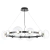 Подвесная светодная люстра Crystal Lux Bosque SP12 Black/Transparent