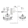 Подвесная люстра Crystal Lux Blanca Re SP6 Подвесная люстра Crystal Lux Blanca Re SP6