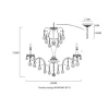 Подвесная люстра Crystal Lux Montana SP12