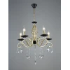 Подвесная люстра Seven Fires Elek WD3596/5H-GD-BK-CL Подвесная люстра Seven Fires Elek WD3596/5H-GD-BK-CL