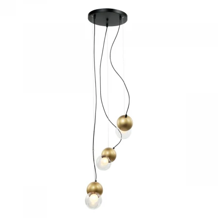 Подвесная люстра Gerhort G51174/3BK+GD WT