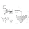 Подвесная люстра Crystal Lux Bonita SP14 L1200