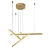 Подвесной светодиодный светильник Indigo Paralleli 14017/3P Gold V000085L