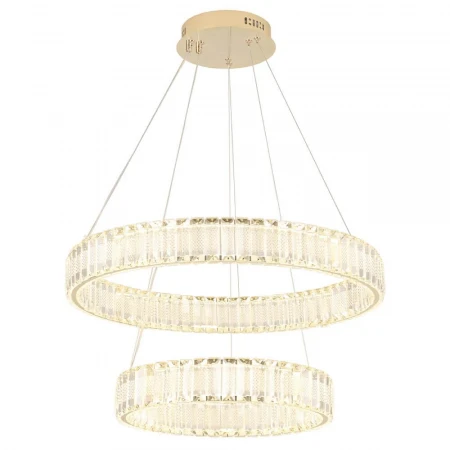 Подвесной светодиодный светильник Crystal Lux Musika SP100W Led Gold