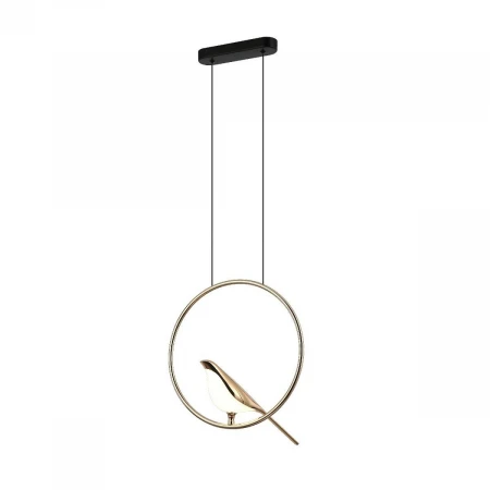 Подвесной светодиодный светильник Gerhort G61391/1BK+GD WT