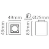 Потолочный светодиодный светильник Fiberli XC002-1T 12120203