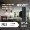 Уличный настенный светильник Apeyron Grafite 11-121