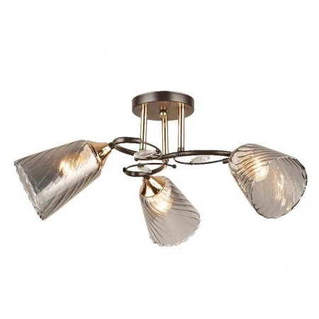 Потолочная люстра ЭкономСвет 12217/3BK+FGD GR