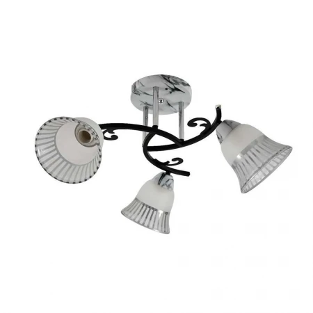 Потолочная люстра ЭкономСвет 12259/3MR+CR+BK WT+CL