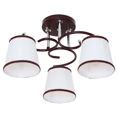 Потолочная люстра ЭкономСвет 50713/3BR+CR WT
