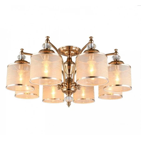 Потолочная люстра ЭкономСвет 13144/8FGD GD