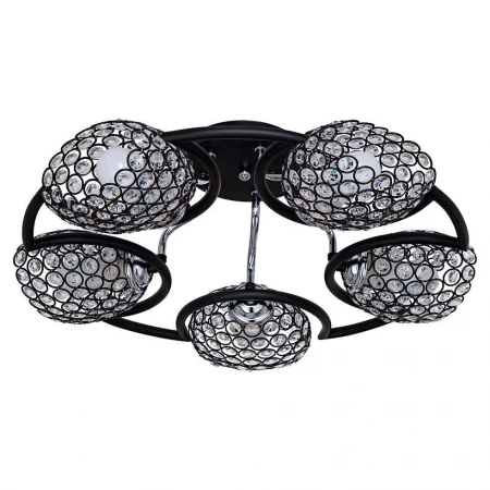 Потолочная люстра ЭкономСвет 33916/5BK+CR BK+CL