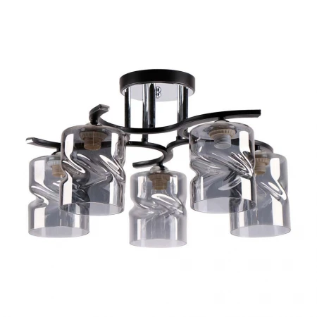 Потолочная люстра ЭкономСвет 26063/5BK+CR SM