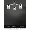 Потолочная люстра Seven Fires Vizer WD3618/3C-BK-CR-CL Потолочная люстра Seven Fires Vizer WD3618/3C-BK-CR-CL