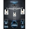 Потолочная люстра Seven Fires Vizer WD3618/3C-BK-CR-CL Потолочная люстра Seven Fires Vizer WD3618/3C-BK-CR-CL