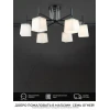Потолочная люстра Seven Fires Semel WD3640/6C-BK-CR-WT