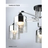 Потолочная люстра Seven Fires Vizer WD3618/5C-BK-CR-CL Потолочная люстра Seven Fires Vizer WD3618/5C-BK-CR-CL