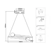 Подвесной светодиодный светильник Ambrella light Comfort LineTech FL66293 Подвесной светодиодный светильник Ambrella light Comfort LineTech FL66293
