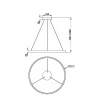 Подвесной светодиодный светильник Maytoni Rim MOD058PL-L42BK