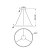 Подвесной светодиодный светильник Maytoni Rim MOD058PL-L42WK