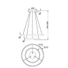 Подвесной светодиодный светильник Maytoni Rim MOD058PL-L55BSK