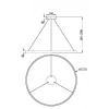 Подвесной светодиодный светильник Maytoni Rim MOD058PL-L65BSK