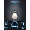 Подвесной светильник Seven Fires Luis WD3627/1P-BK-WT Подвесной светильник Seven Fires Luis WD3627/1P-BK-WT