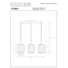 Подвесной светильник Lucide Corina 03447/03/30 Подвесной светильник Lucide Corina 03447/03/30