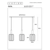 Подвесной светильник Lucide Rafal 45492/03/36 Подвесной светильник Lucide Rafal 45492/03/36