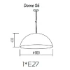 Подвесной светильник TopDecor Dome S6 09