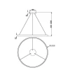 Подвесной светодиодный светильник Maytoni Rim MOD058PL-L54BK