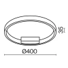 Потолочный светодиодный светильник Maytoni Rim MOD058CL-L25BK