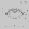 Встраиваемый светильник Maytoni Technical Gyps Modern DL002-1-01-W-1