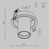 Встраиваемый спот Maytoni Technical Focus S C048CL-01-GU10-B