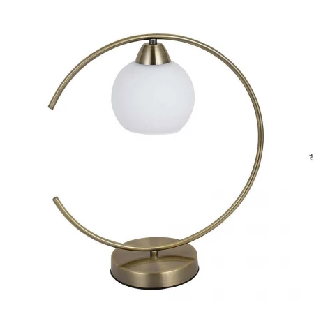 Настольная лампа ЭкономСвет 15015/1T BRS WT