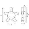 Уличный настенный светодиодный светильник Lightstar Dito 380653