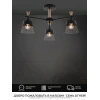 Потолочная люстра Seven Fires Olban SF3389/3C-BK-WD