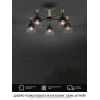 Потолочная люстра Seven Fires Olban SF3389/5C-BK-WD Потолочная люстра Seven Fires Olban SF3389/5C-BK-WD